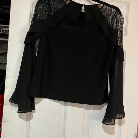 WHBM black blouse - Picture 3 of 3